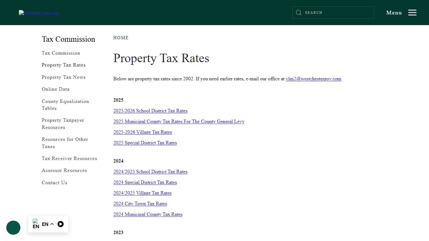 Property Tax Rates