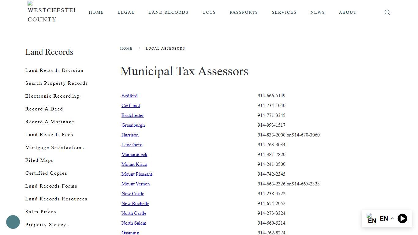 Municipal Tax Assessors